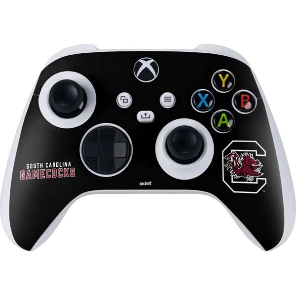 Skinit Decal Gaming Skin Compatible with Xbox Series S Controller - Officially Licensed University of South Carolina Gamecocks Black Design
