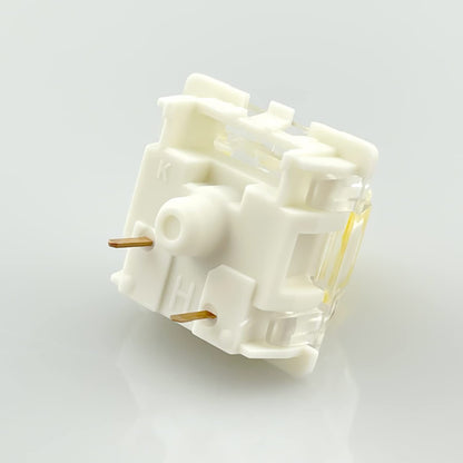 kutethy Gateron G Yellow Pro Switches, Pre-lubed 3pin RGB SMD Linear, 72 PCS, Yellow for Gaming Mechanical Keyboards