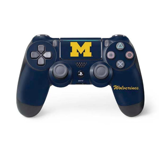 Skinit Decal Gaming Skin Compatible with PS4 Pro/Slim Controller - Officially Licensed University of Michigan M Logo Bold Design