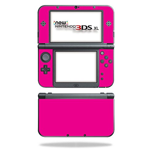 MIGHTY SKINS Nintendo New 3DS XL Skin - Solid Hot Pink Vinyl Decal Wrap, Durable & Easy to Apply, Model NI3DSXL2-Solid Hot Pink