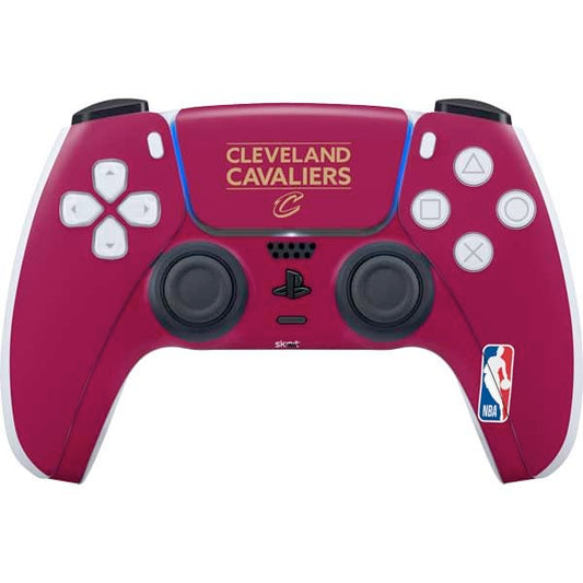 Skinit Decal Gaming Skin Compatible with PS5 Controller - Officially Licensed NBA Cleveland Cavaliers Standard - Maroon Design