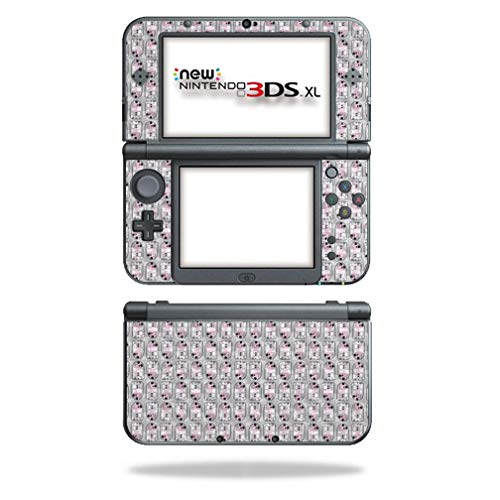 MightySkins Carbon Fiber Skin for Nintendo New 3DS XL (2015) - Pink Galaxy Bots | Protective  Durable Textured Carbon Fiber Finish | Easy to Apply  Remove  and Change Styles | Made in The USA