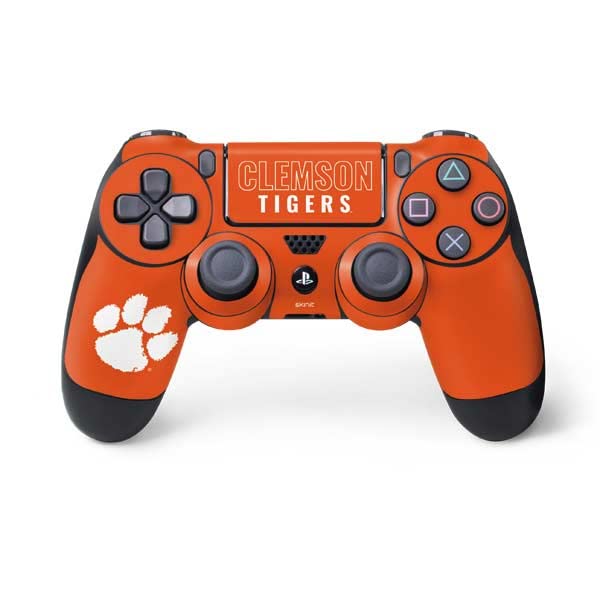 Skinit Decal Gaming Skin Compatible with PS4 Controller - Officially Licensed Clemson University Tigers Logo Design