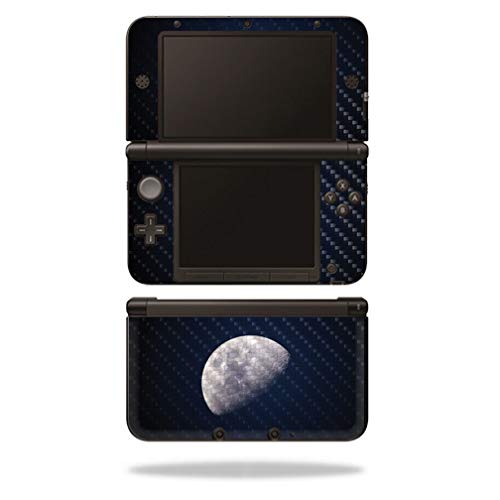 MightySkins Carbon Fiber Skin for Nintendo 3DS XL Original (2012-2014) - Moon | Protective  Durable Textured Carbon Fiber Finish | Easy to Apply  Remove  and Change Styles | Made in The USA