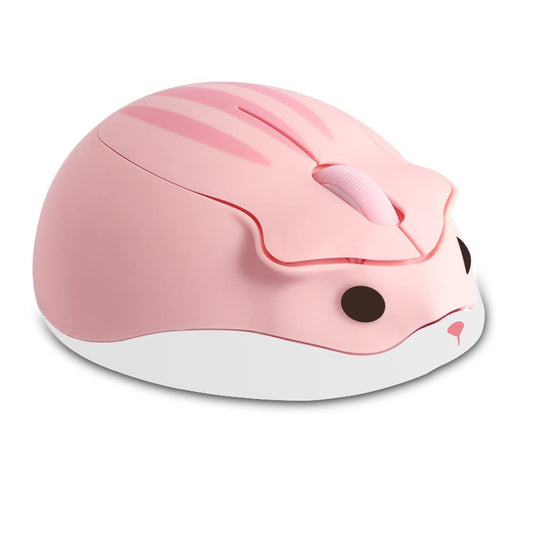 Wireless Mouse Pink Bluetooth Cute Hamster Shape Kawaii Portable Silent Lightweight Quiet Cordless Gaming Mice for PC Laptop Computer Mac iPad Pro MacBook Pro/Air Kids Women Men Girls Boys Office Gift