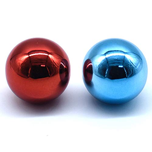 Arcity 2 Pcs Arcade Joystick Ball Top Chrome Handle Rocker Round Head for Arcade Fighting Joystick Controller Game DIY Parts Kit