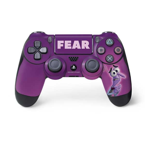 Skinit Decal Gaming Skin Compatible with PS4 Controller - Officially Licensed Disney Inside Out Fear Portrait Design