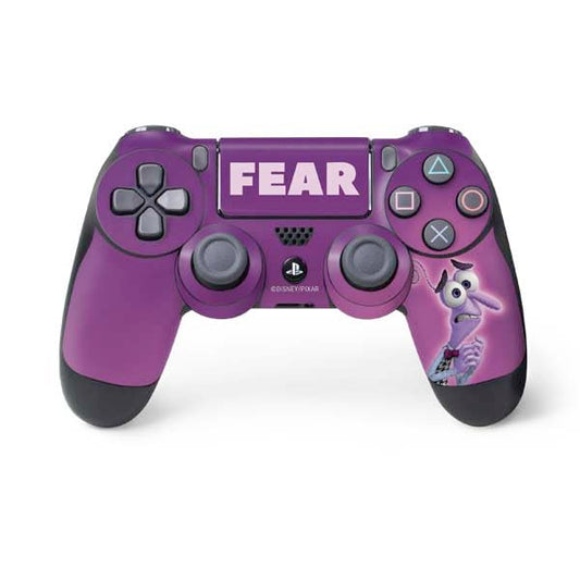 Skinit Decal Gaming Skin Compatible with PS4 Controller - Officially Licensed Disney Inside Out Fear Portrait Design
