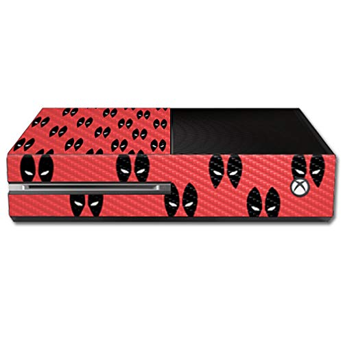 MightySkins Carbon Fiber Skin for Microsoft Xbox One - Dead Eyes Pool | Protective  Durable Textured Carbon Fiber Finish | Easy to Apply  Remove  and Change Styles | Made in The USA