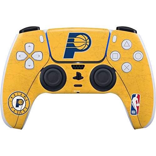 Skinit Decal Gaming Skin Compatible with PS5 Controller - Officially Licensed NBA Indiana Pacers Distressed Design