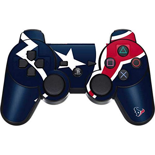 Skinit Decal Gaming Skin Compatible with PS3 Dual Shock Wireless Controller - Officially Licensed NFL Houston Texans Large Logo Design
