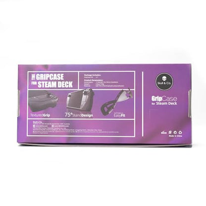 Skull & Co. GripCase SD - Soft Protective Case with Non-Slip Grips for SteamDeck, Galactic Purple, Model SDGC-GP