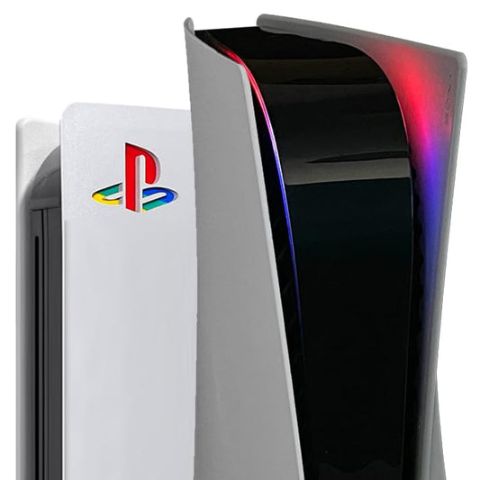 Power Light Decal and Underlay Sticker Combo for PS5 Playstation 5 (Red/Blue)