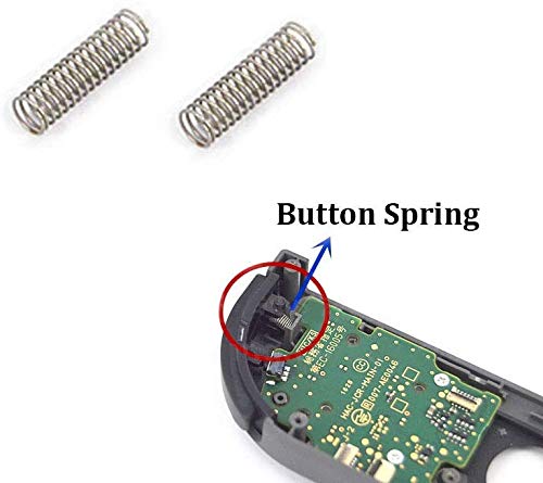 OrangeCity 4 x Joy-Con Button Springs for Nintendo Switch - Clear Green, Model US_24_B08K431G1M