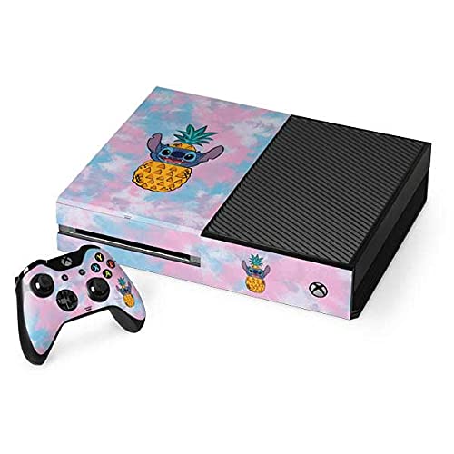 Skinit Decal Gaming Skin Compatible with Xbox One Console and Controller Bundle - Officially Licensed Disney Lilo and Stitch Pineapple Stitch Design