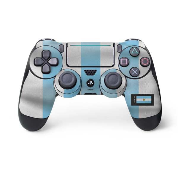 Skinit Decal Gaming Skin Compatible with PS4 Pro/Slim Controller - Argentina Soccer Flag Design