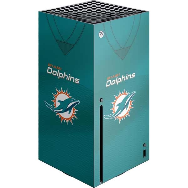 Skinit Decal Gaming Skin Compatible with Xbox Series X Console - Officially Licensed NFL Miami Dolphins Team Jersey Design