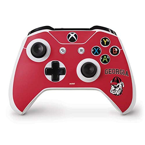 Skinit Decal Gaming Skin Compatible with Xbox One S Controller - Officially Licensed University of Georgia Bulldogs Logo Design