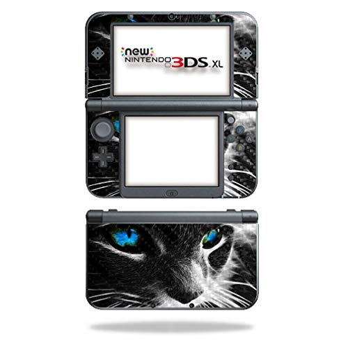 MightySkins Carbon Fiber Skin for Nintendo New 3DS XL (2015) - Cat | Protective  Durable Textured Carbon Fiber Finish | Easy to Apply  Remove  and Change Styles | Made in The USA
