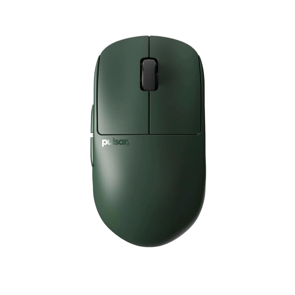 Pulsar Gaming Gears X2H mini Wireless Gaming Mouse  Founders Edition  Ultra Lightweight 1.83 oz (52 g)  Symmetrical  Optical Switch  2.4 Ghz 1 ms  26000 DPI  PAW3395 Sensor (Mini  Wireless  Green)
