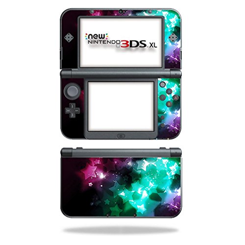 MIGHTY SKINS New Nintendo 3DS XL (2015) Glow Stars Skin Cover Wrap Sticker