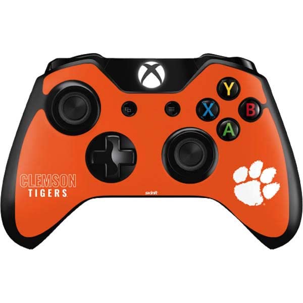 Skinit Decal Gaming Skin Compatible with Xbox One Controller - Officially Licensed Clemson University Tigers Logo Design