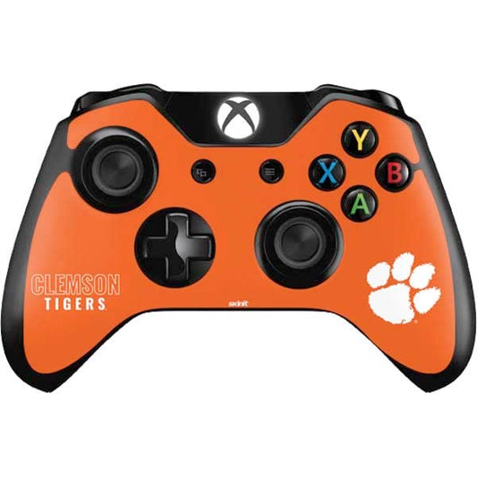 Skinit Decal Gaming Skin Compatible with Xbox One Controller - Officially Licensed Clemson University Tigers Logo Design