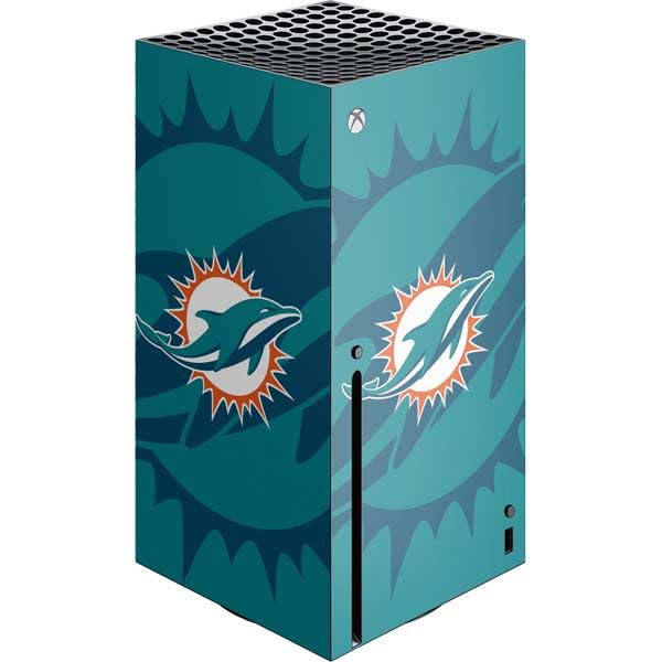 Skinit Decal Gaming Skin Compatible with Xbox Series X Console - Officially Licensed NFL Miami Dolphins Double Vision Design