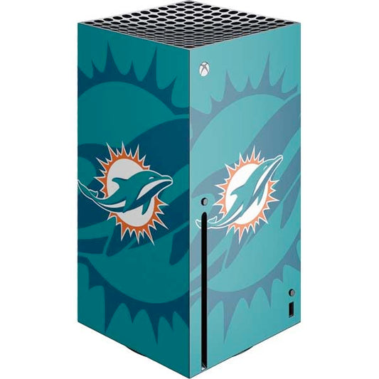 Skinit Decal Gaming Skin Compatible with Xbox Series X Console - Officially Licensed NFL Miami Dolphins Double Vision Design