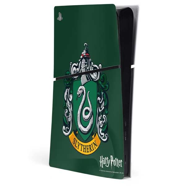 Skinit Decal Gaming Skin Compatible with PS5 Slim Digital Edition Console - Officially Licensed Wizarding World Harry Potter Slytherin House Crest Design