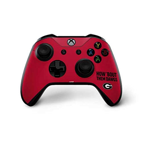 Skinit Decal Gaming Skin Compatible with Xbox One X Controller - Officially Licensed University of Georgia How Bout Them Dawgs Design