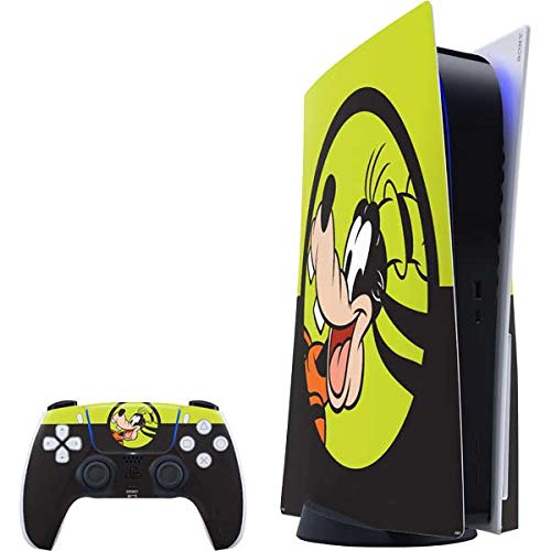 Skinit Decal Gaming Skin Compatible with PS5 Bundle - Officially Licensed Disney Friends Goofy Design