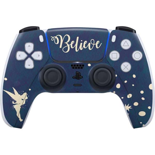 Skinit Decal Gaming Skin Compatible with PS5 Controller - Officially Licensed Disney Tinker Bell Believe Design