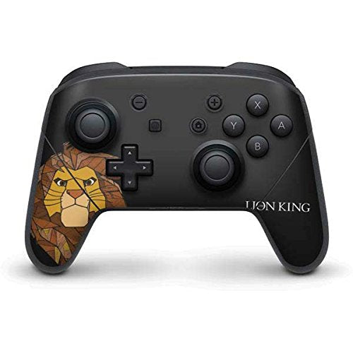 Skinit Decal Gaming Skin Compatible with Nintendo Switch Pro Controller - Officially Licensed Disney The Lion King Mosaic Simba Art Design
