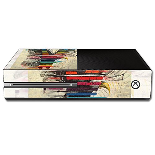 MightySkins Skin Compatible with Microsoft Xbox One - Rainbow Eagle | Protective, Durable, and Unique Vinyl Decal wrap Cover | E