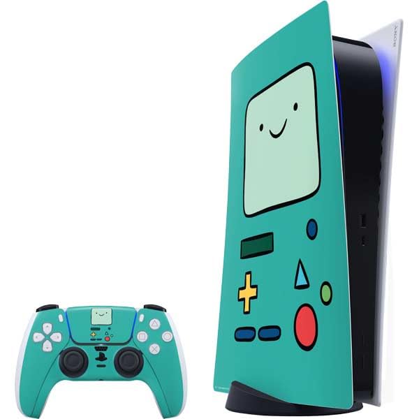 Skinit Decal Gaming Skin Compatible with PS5 Bundle - Officially Licensed Adult Swim Adventure Time BMO Design