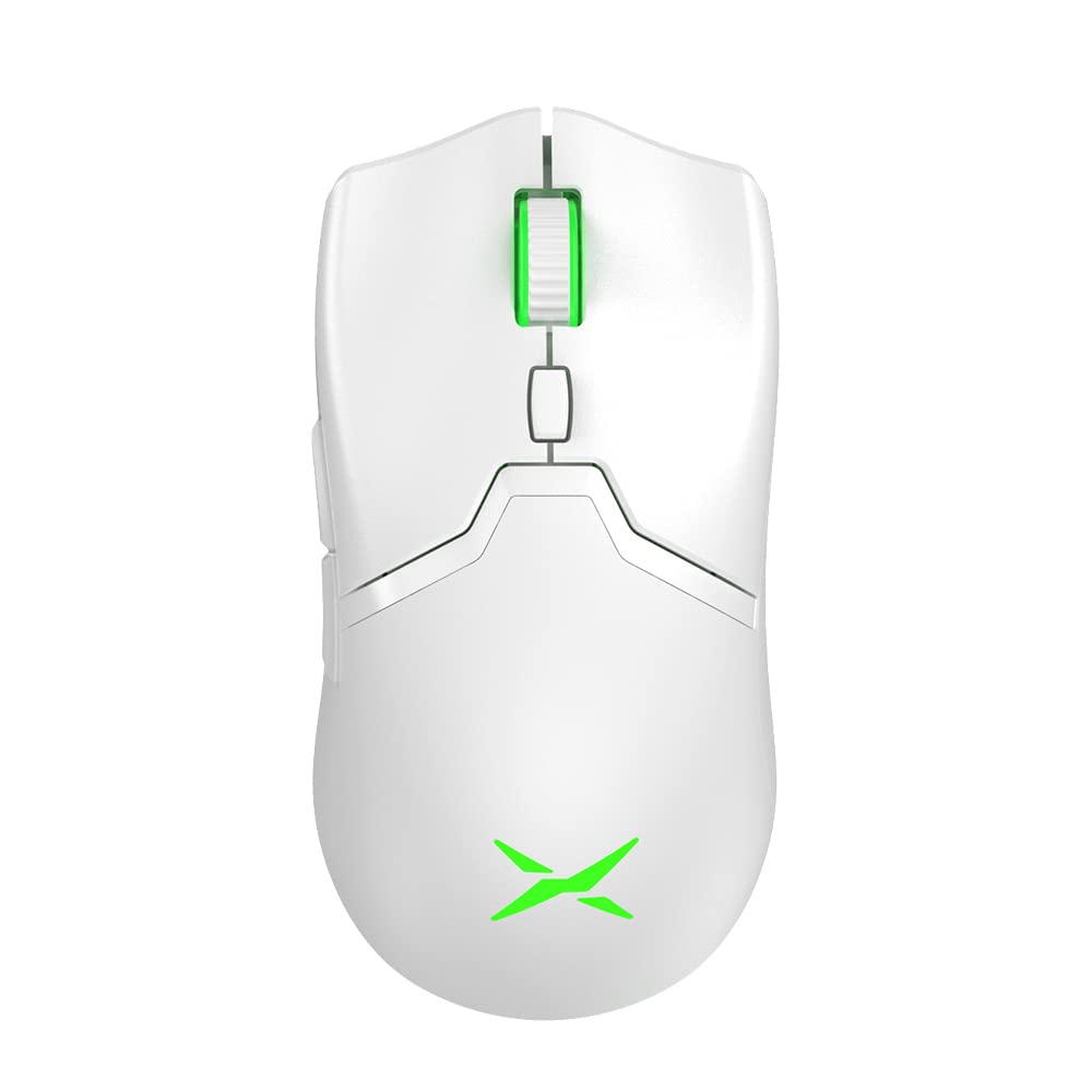 DeLUX M800PRO Wireless Gaming Mouse - PAW 3370 Sensor, 19000DPI, 6 Buttons, 70g Lightweight, White