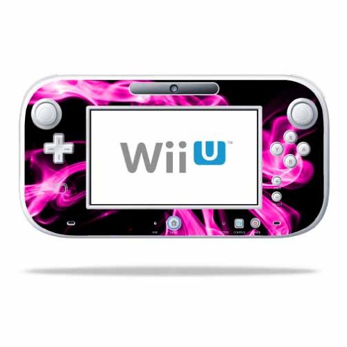 MIGHTY SKINS Nintendo Wii U Gamepad Controller Skin - Pink Flames Wrap Sticker, Model NIWIIUGP-Pink Flames