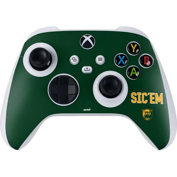 Skinit Decal Gaming Skin Compatible with Xbox Series S Controller - Officially Licensed Baylor University Sic Em Green Design