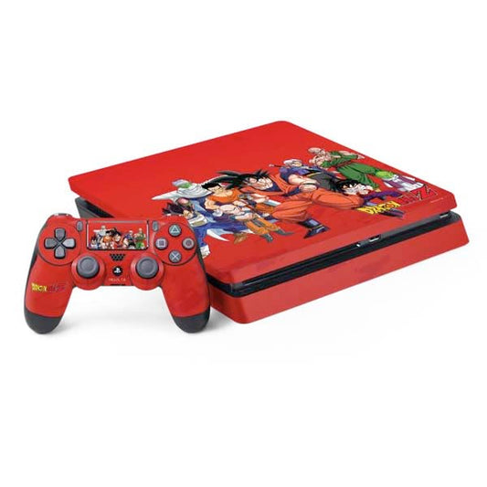 Skinit Decal Gaming Skin Compatible with PS4 Slim Bundle - Officially Licensed Dragon Ball Z Group Design