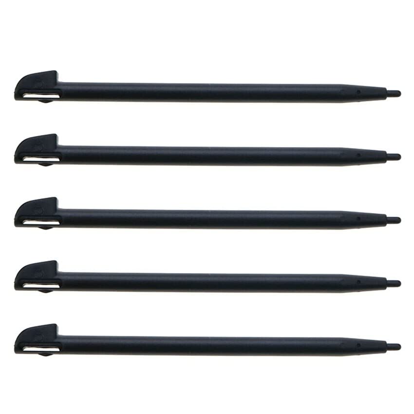 5PCS Plastic Stylus Pen Game Console Screen Touch Pen Replacement for wii u WIIU Console (Black)