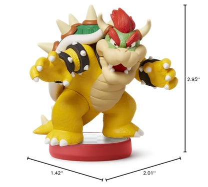 Nintendo Bowser Amiibo - Super Mario Bros Series - Plastic Figure - NVLCABAF - Bowser Color