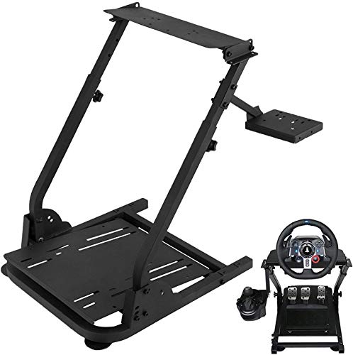 VEVOR G29 Racing Steering Wheel Stand - Carbon Steel, Black, Large, Compatible with Logitech G27/G25/G29 & Thrustmaster T80/T150 TX F430