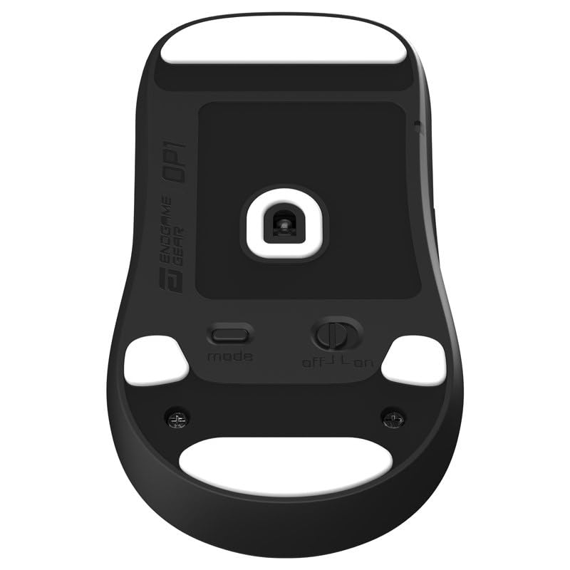 ENDGAME GEAR OP1 Replacement Mouse Skate Set - 7 Pieces, 99.5% PTFE, Includes Large/Small Skates, Sensor Skate, White