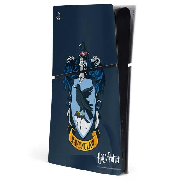 Skinit Decal Gaming Skin Compatible with PS5 Slim Digital Edition Console - Officially Licensed Wizarding World Harry Potter Ravenclaw House Crest Design