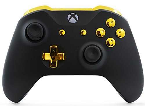 customizedZONE Custom Wireless UNcustomized Controller for Xbox One S/X and PC with unique and Unique Designs - The Perfect Gaming Gift for Enthusiasts  Expertly Crafted in the USA - Black/Gold