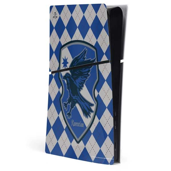 Skinit Decal Gaming Skin Compatible with PS5 Slim Digital Edition Console - Officially Licensed Wizarding Worlds Harry Potter Ravenclaw Crest Design