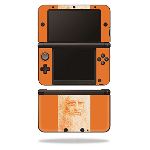 MIGHTY SKINS Nintendo 3DS XL Skin - Red Chalk Man Portrait | Durable Vinyl Decal Cover | Easy Apply/Remove | Made in USA