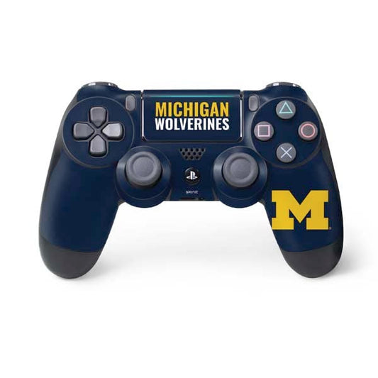Skinit Decal Gaming Skin Compatible with PS4 Pro/Slim Controller - Officially Licensed University of Michigan Wolverines M Design
