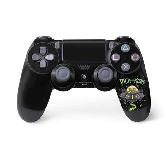 Skinit Decal Gaming Skin Compatible with PS4 Controller - Officially Licensed Adult Swim Rick and Morty Spaceship Design